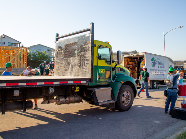 mccoy's truck supplying materials