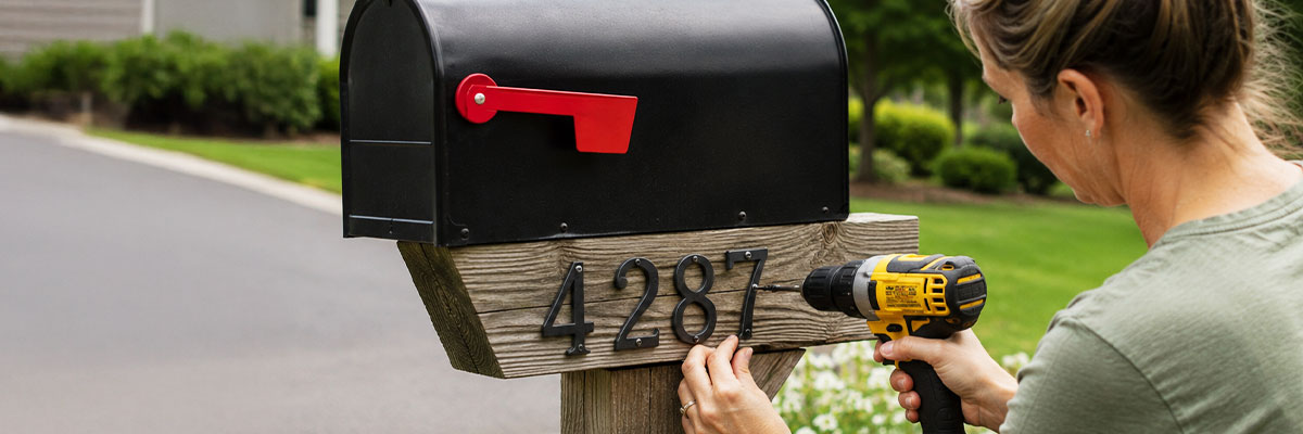 House Number Ideas for an Easy Curb Appeal Upgrade