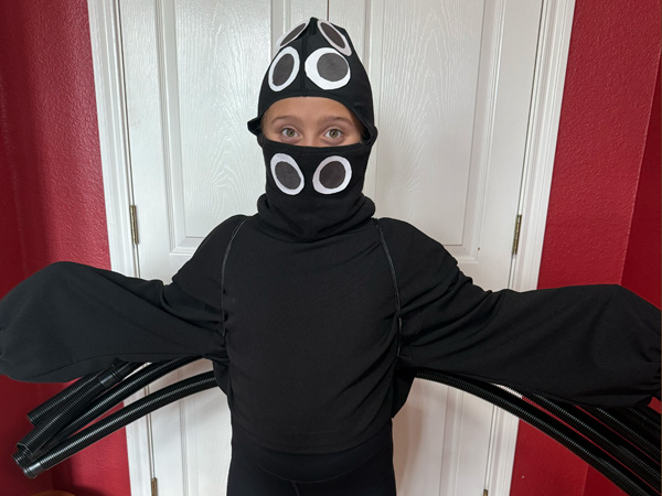 completed spider costume completed spider costume